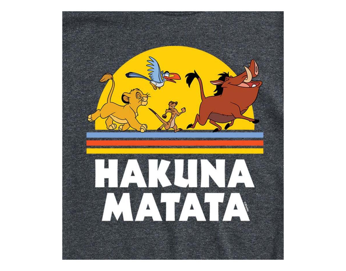 Airwaves Hybrid Apparel The Lion King Mens Short Sleeve Tee In Hthr Grey