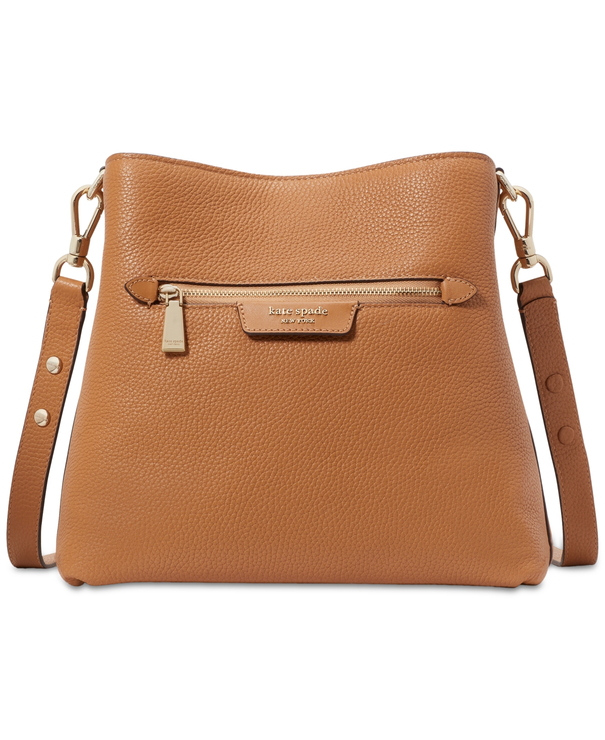 Hudson Pebbled Leather Small Shoulder Bag - Mountain P