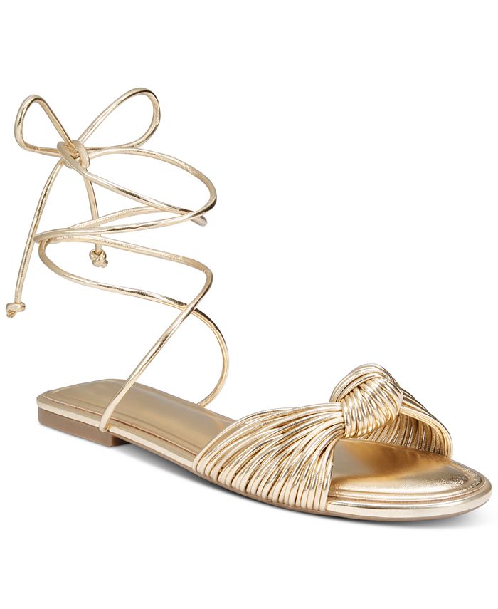 On 34th Women's Jenniee Knot Flat Sandals, Created for Macy's - Macy's