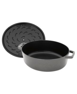 Cast Iron 6.25-Qt Wide Oval Dutch Oven
