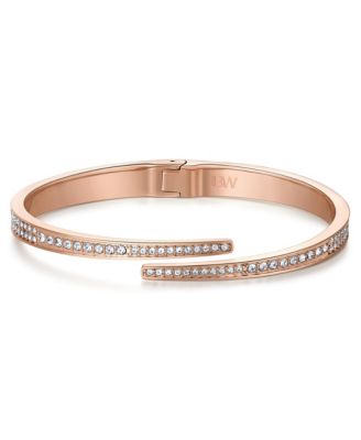 Women's Cristal Quartz 18K Rose Gold-Plated Stainless Steel Watch Set, 28mm