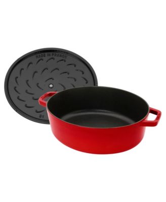 Cast Iron 6.25-Qt Wide Oval Dutch Oven