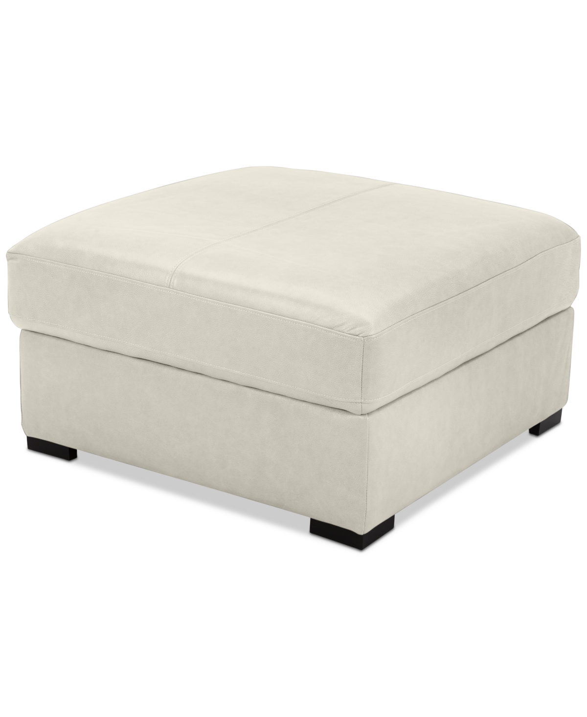 Macy's Radley 36" Leather Storage Ottoman, Created For  In Neutral