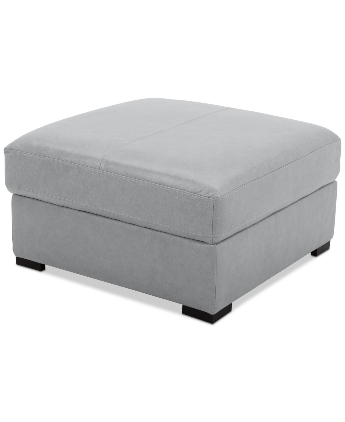 Macy's Radley 36" Leather Storage Ottoman, Created For  In Gray