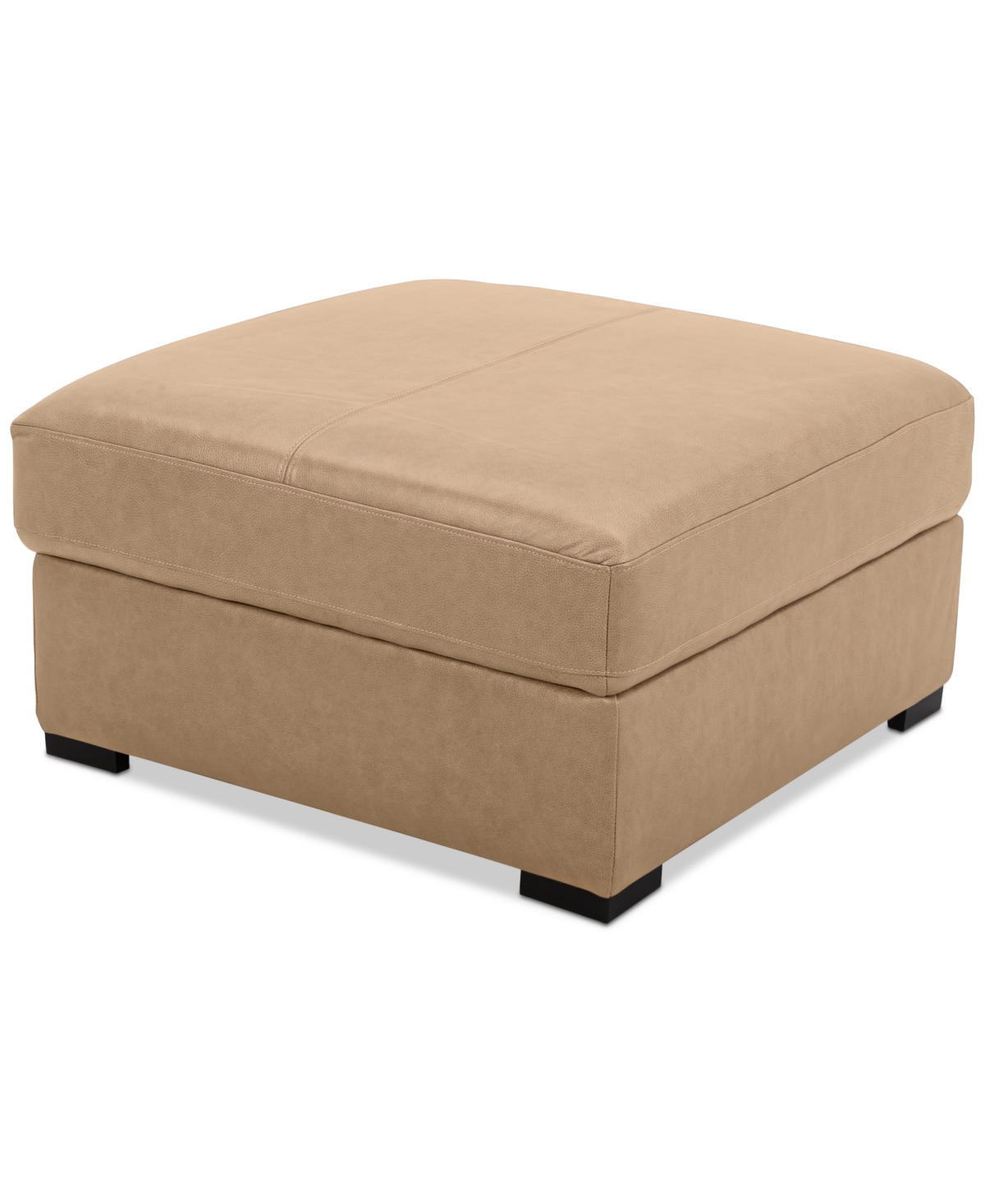 Macy's Radley 36" Leather Storage Ottoman, Created For  In Brown