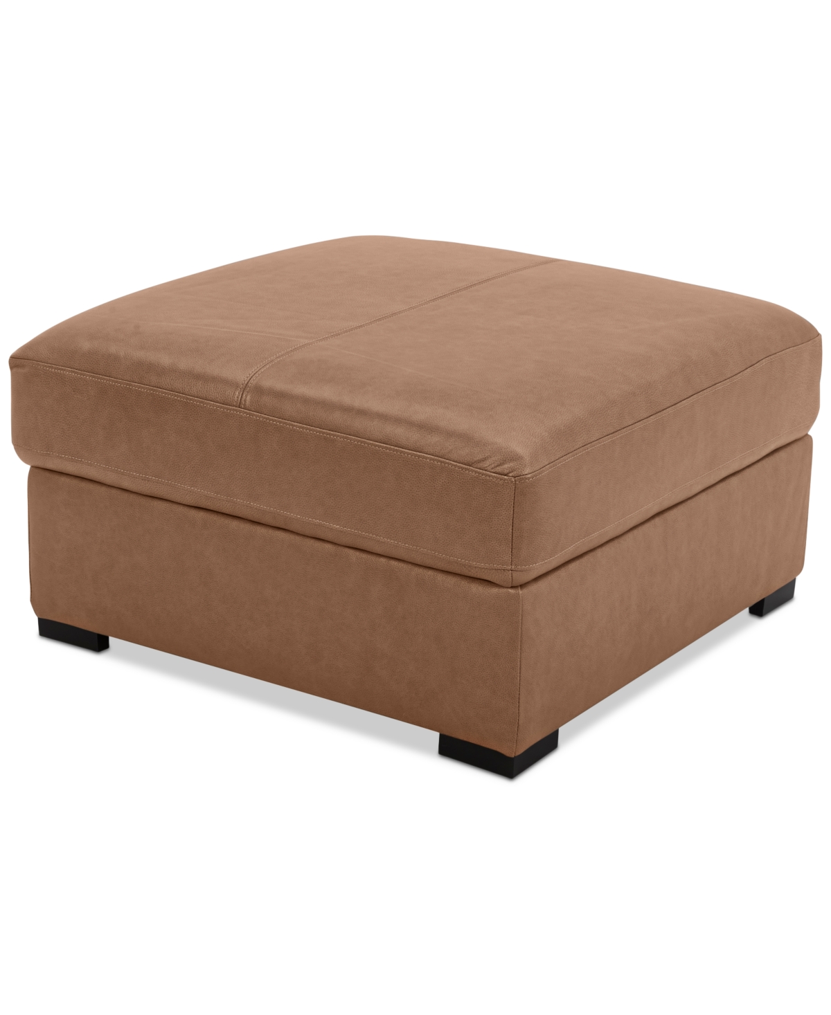 Macy's Radley 36" Leather Storage Ottoman, Created For  In Brown
