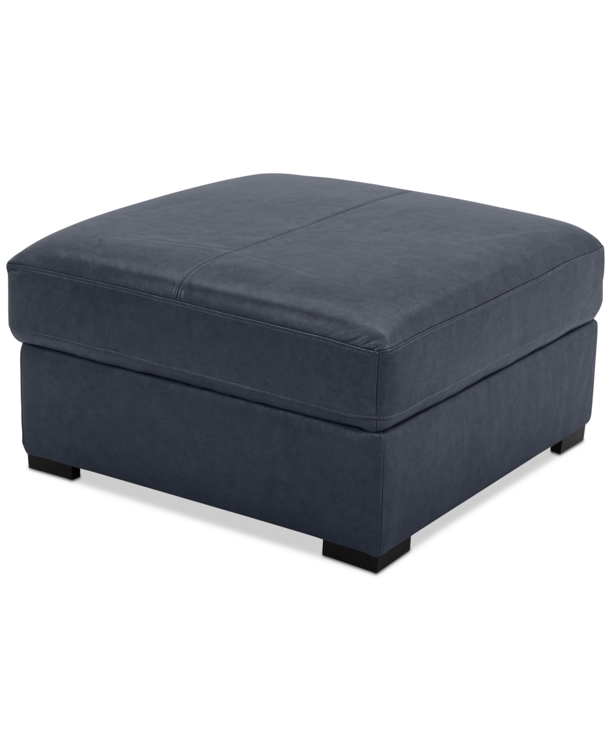 Macy's Radley 36" Leather Storage Ottoman, Created For  In Blue