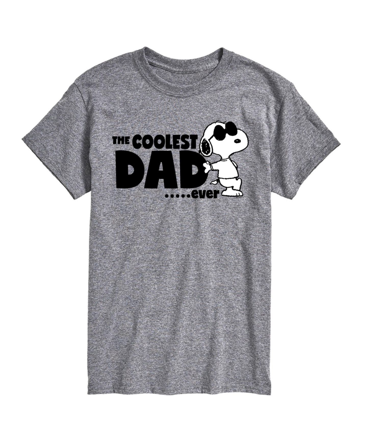 Мужская футболка AIRWAVES Hybrid Apparel Peanuts Dad Short Sleeve, цвет: Ath Hthr — фото 1