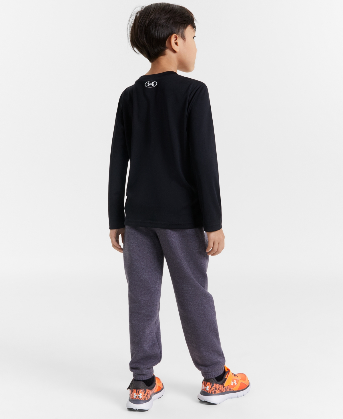 Under Armour Toddler & Little Boys 2-Pc. Touchdown Logo Graphic Performance T-Shirt & Brushed Fleece Joggers Set