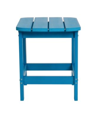 Riviera Poly Resin Indoor/Outdoor All-Weather Adirondack Side Table