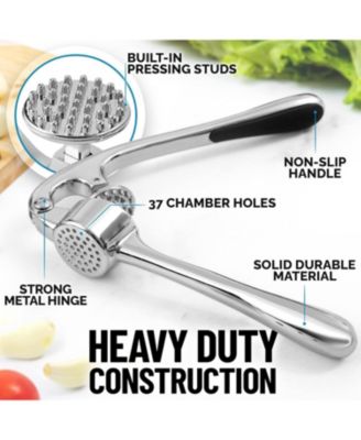 Premium Garlic Press Set - Rust Proof & Dishwasher Safe Professional Garlic Mincer Tool