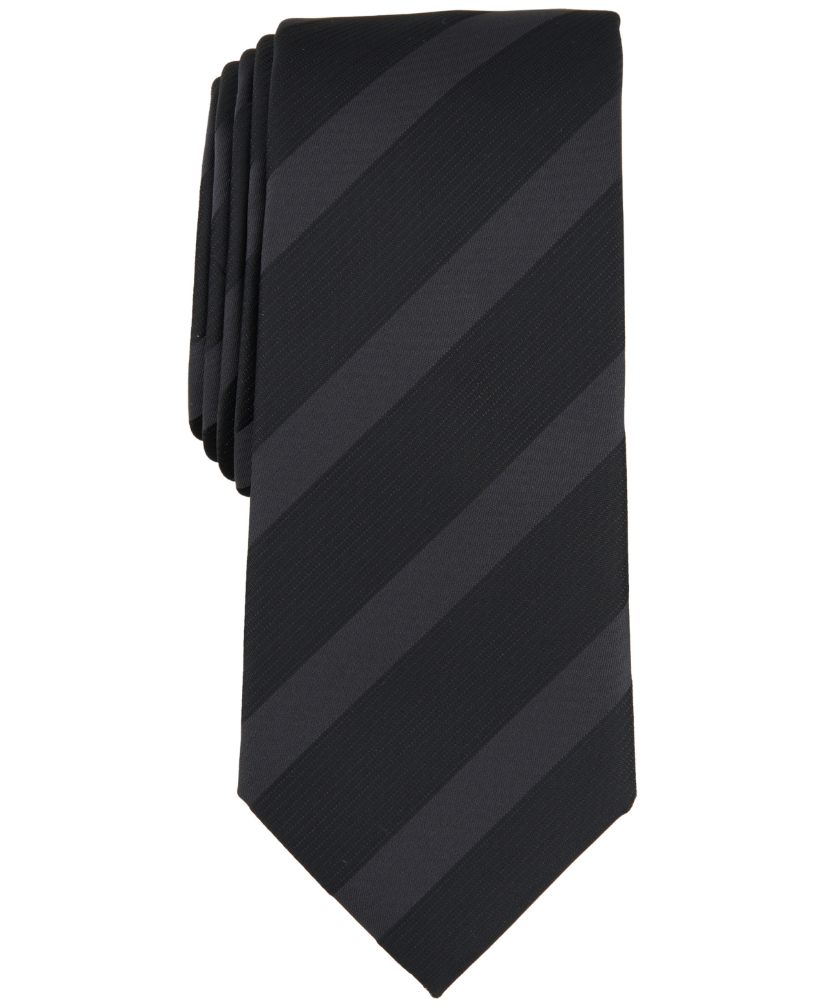 Men's Westfield Stripe Tie, Created for Macy's - Black