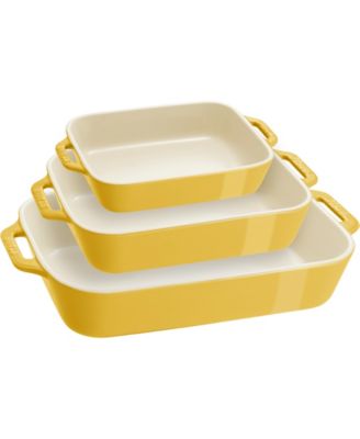 Ceramic 3-Piece Rectangular Baking Dish Set