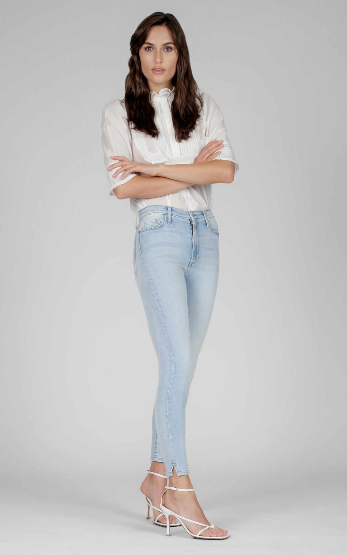 Black Orchid Denim Women's Kate Super High Rise Skinny Jean -pastel Blue