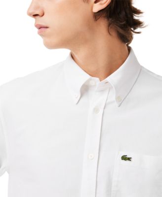 Men's Woven Long Sleeve Button-Down Oxford Shirt