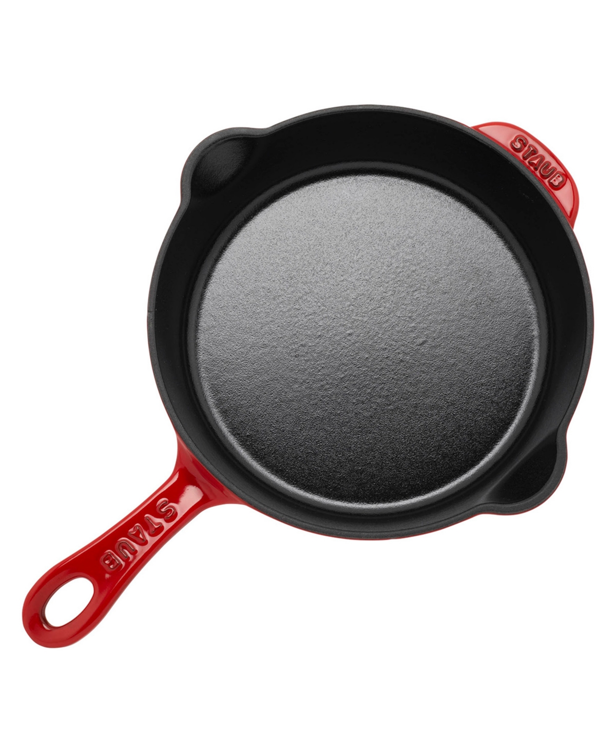 Shop Staub Cast Iron 8.5" Traditional Deep Skillet In Red