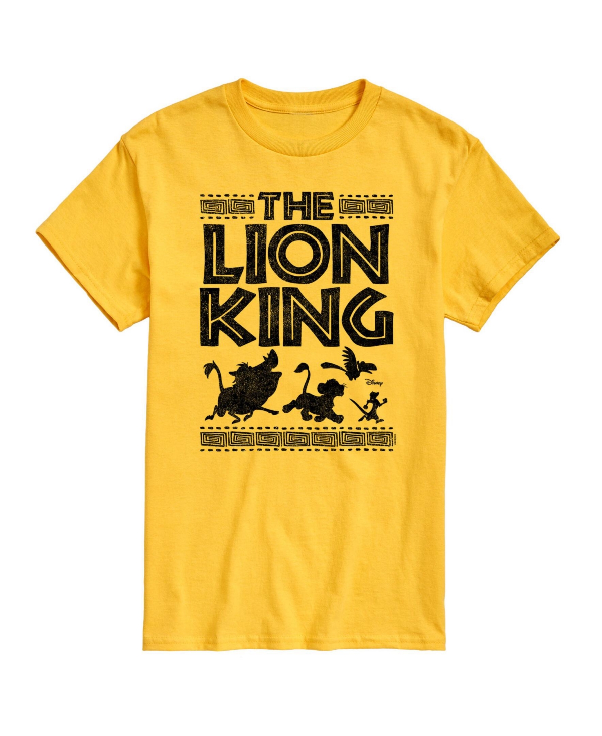 Shop Airwaves Hybrid Apparel The Lion King Mens Short Sleeve Tee In Yellow