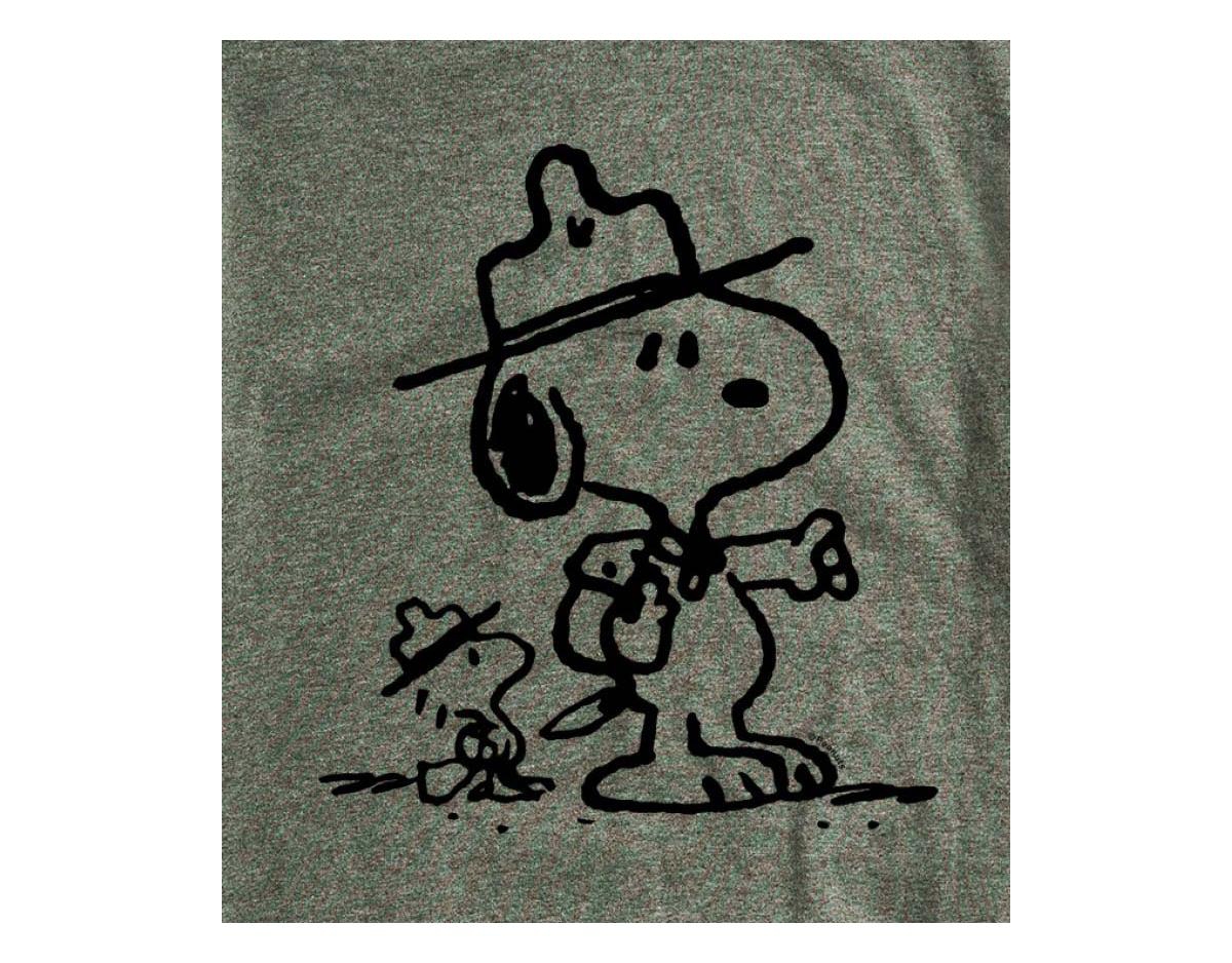 Airwaves Hybrid Apparel Peanuts Outdoor Mens Short Sleeve Tee In Ath Hthr
