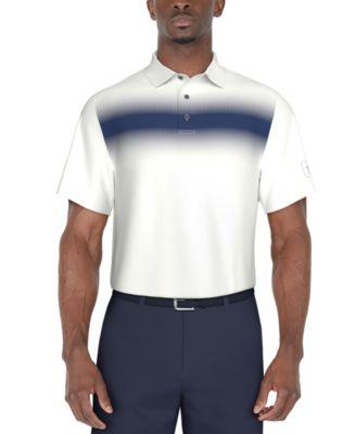 PGA TOUR - Men's Short Sleeve Textured Performance Polo Shirt