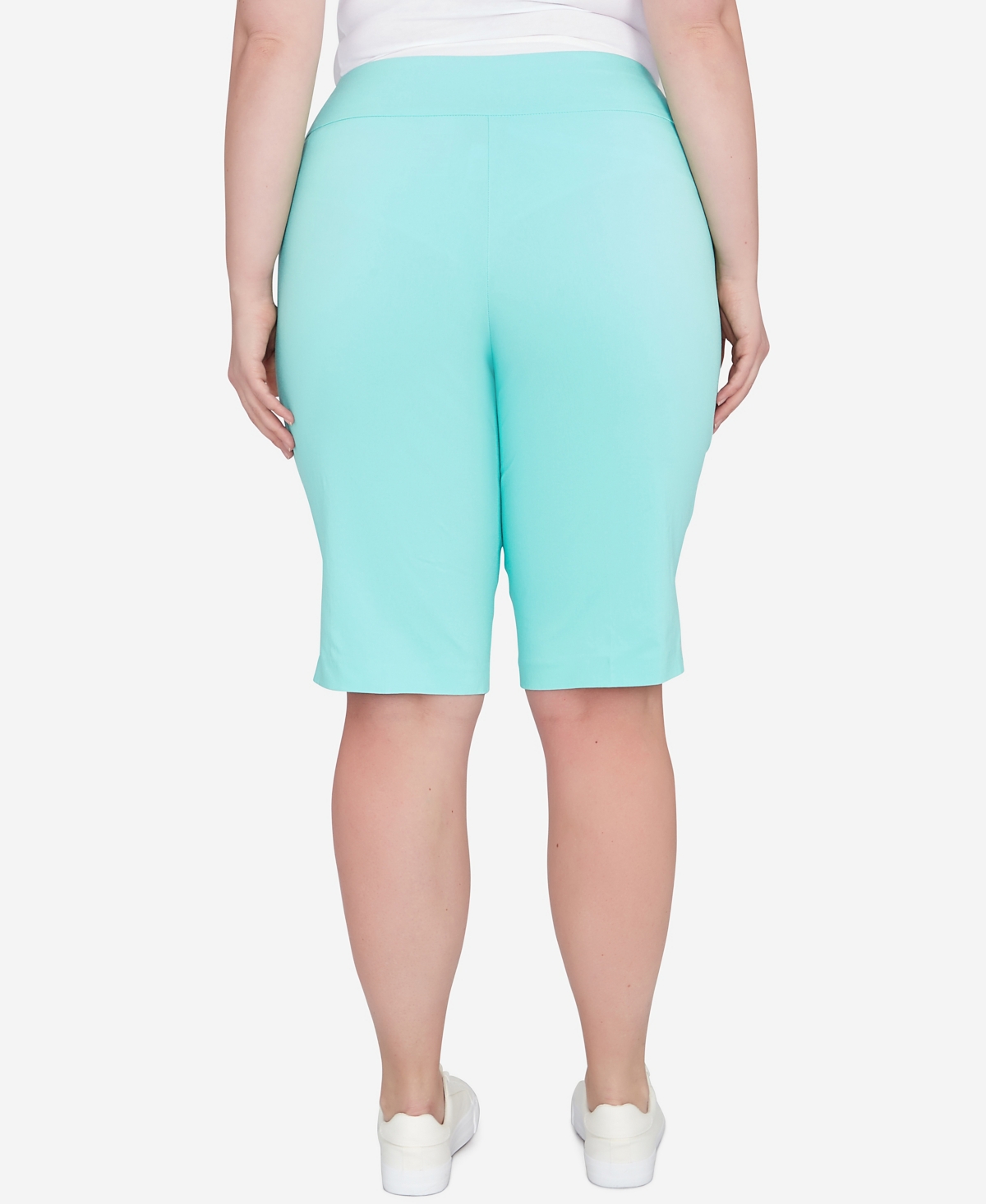 Hearts Of Palm Plus Size Spring into Action Solid Tech Stretch Skimmer Pant