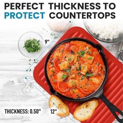 Silicone Trivets for Hot Pots and Pans - Multi-Purpose & Versatile Trivet Mat