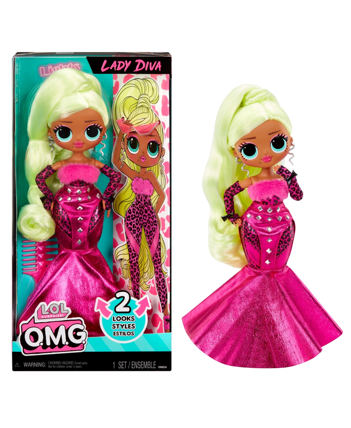 Shop Lol Surprise Omg Hos Doll Lady Diva In Multicolor