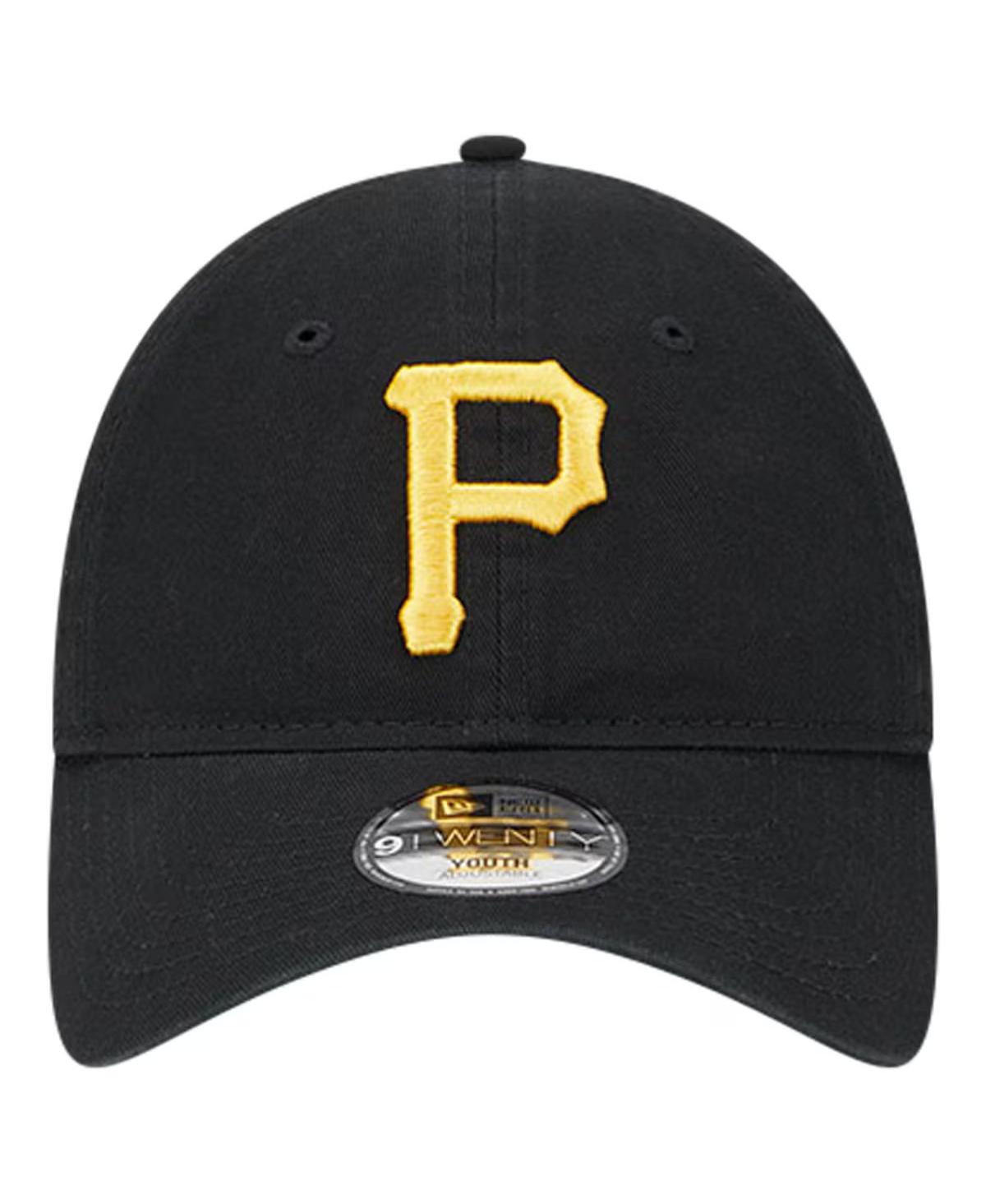 New Era YouthPittsburgh Pirates Team Color 9Twenty Adjustable Hat - Black