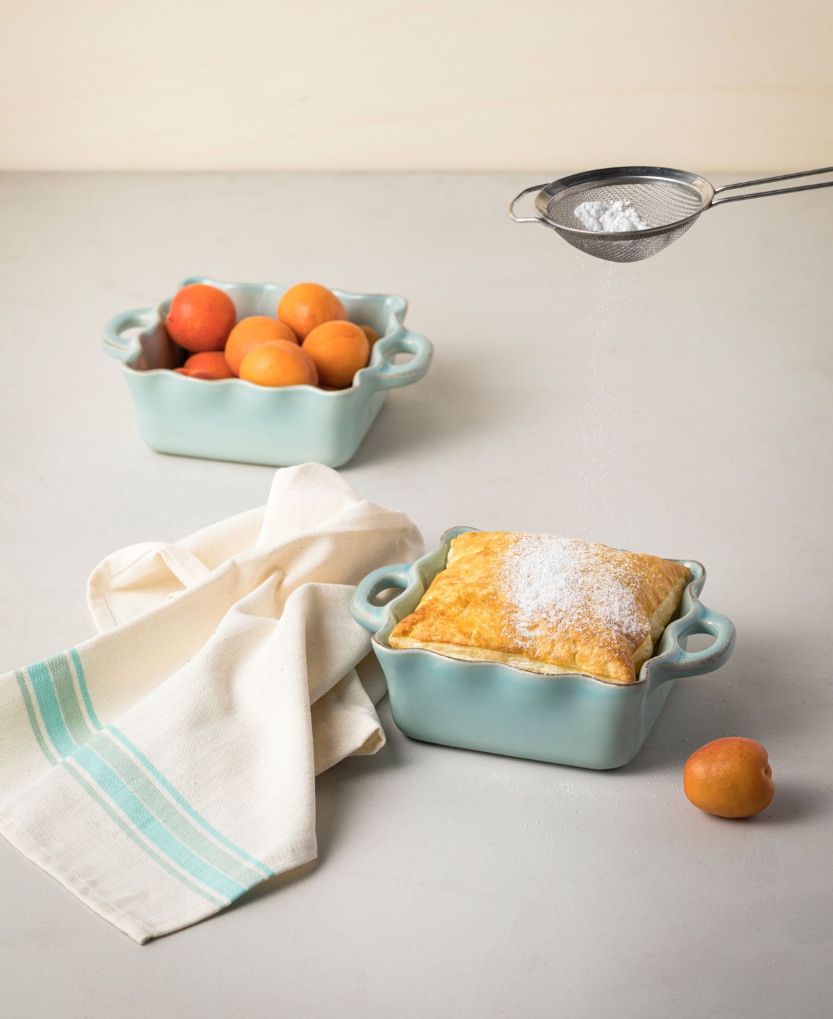 Casafina By Costa Nova Casafina Cook & Host Square Baker In Robins Egg Blue