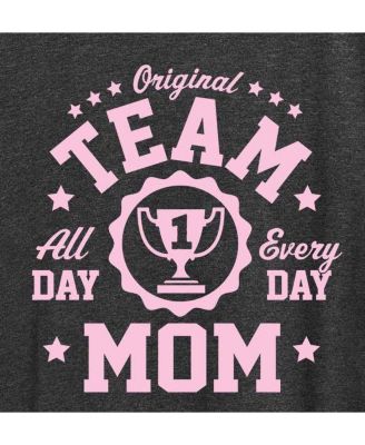 Women's Trendy Plus Size Team Mom Graphic T-Shirt