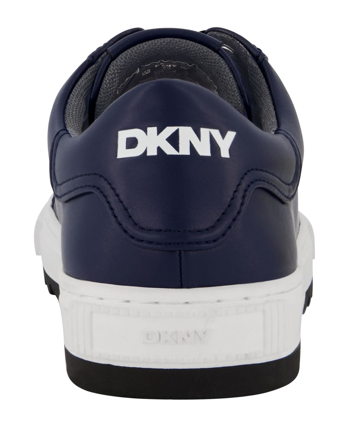 Мужские кроссовки DKNY Smooth Leather Sawtooth Sole, цвет: Чёрный — фото 14