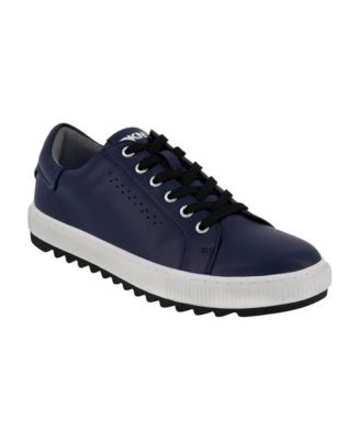 Men's Smooth Leather Sawtooth Sole Sneakers