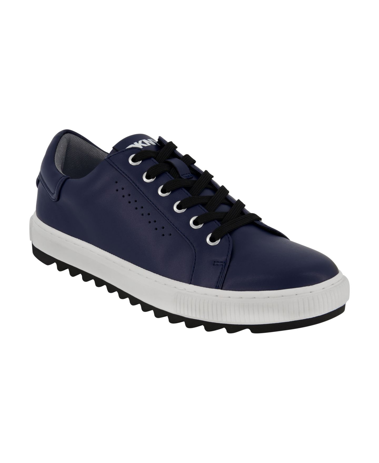 Мужские кроссовки DKNY Smooth Leather Sawtooth Sole, цвет: Чёрный — фото 16