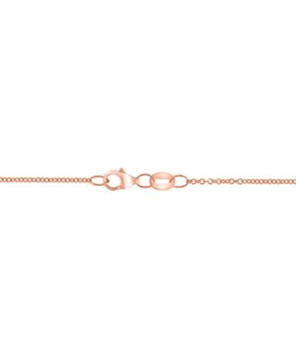 EFFY&reg; Ruby (2-1/3 ct. t.w.) & Diamond (3/8 ct. t.w.) Swirl 18" Pendant Necklace in 14k Rose Gold