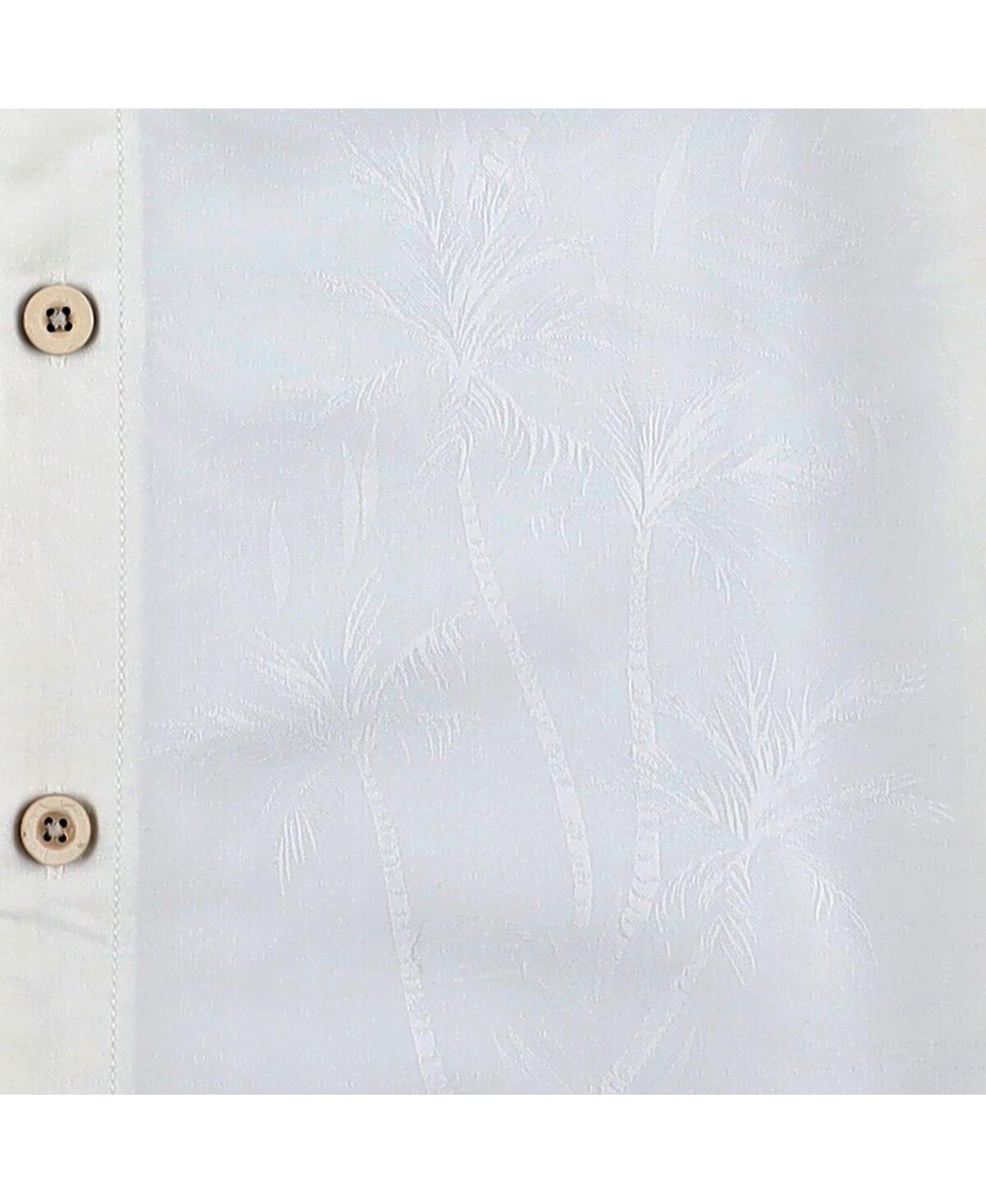 Tommy Bahama Tommy Men's Bahama White Buffalo Bills Sport Coconut Point Palm Vista Islandzone Button-up Camp Shir In White