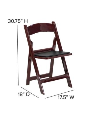 Folding Chair - Resin– 2 Pack 800Lb Weight Capacity Event Chair