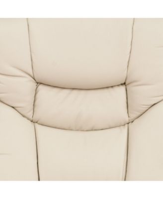 EMMA + OLIVER  Standard Size  Wood Base & Foam Upholstery  Multi-Position Recline, Swivel Base, Curved Ottoman Recliner Chair Set