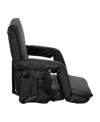 one pack Lightweight Metal Frame With Armrests & Backpack Straps Extra Wide Portable Stadium Chair