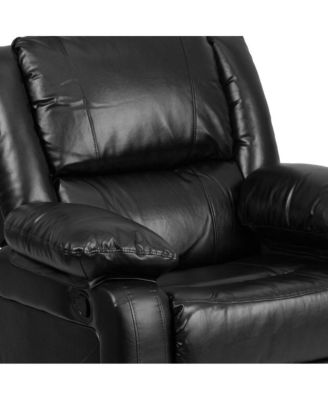Recliner With Bustle Back And Padded Arms