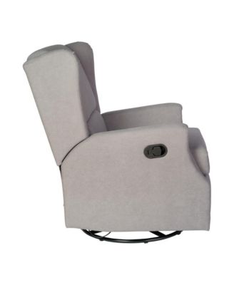 Abby 3-In-1 Wingback Manual Recliner Rocker Swivel Glider Chair