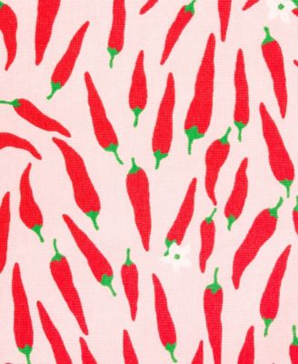 Hot Hot Hot Peppers and Spring Time Dot Kitchen Towel 4-Pack 