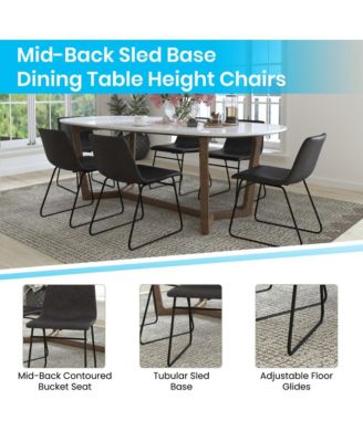 Carrollton 18 Inch Bucket Seat Dining Chairs, Set Of 2