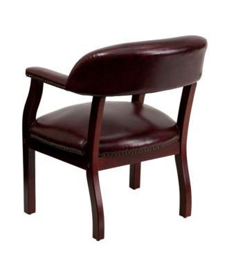 Brass Conference Chair With Accent Nail Trim