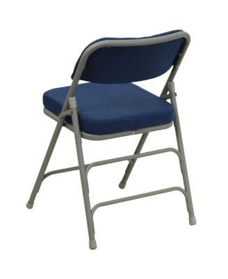 2 Pack Home & Office Portable Party Events Fabric Padded Metal Folding Chair