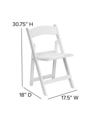 Set Of 4 Plastic Weight Capacity Indoor/Outdoor Resin Folding Chairs