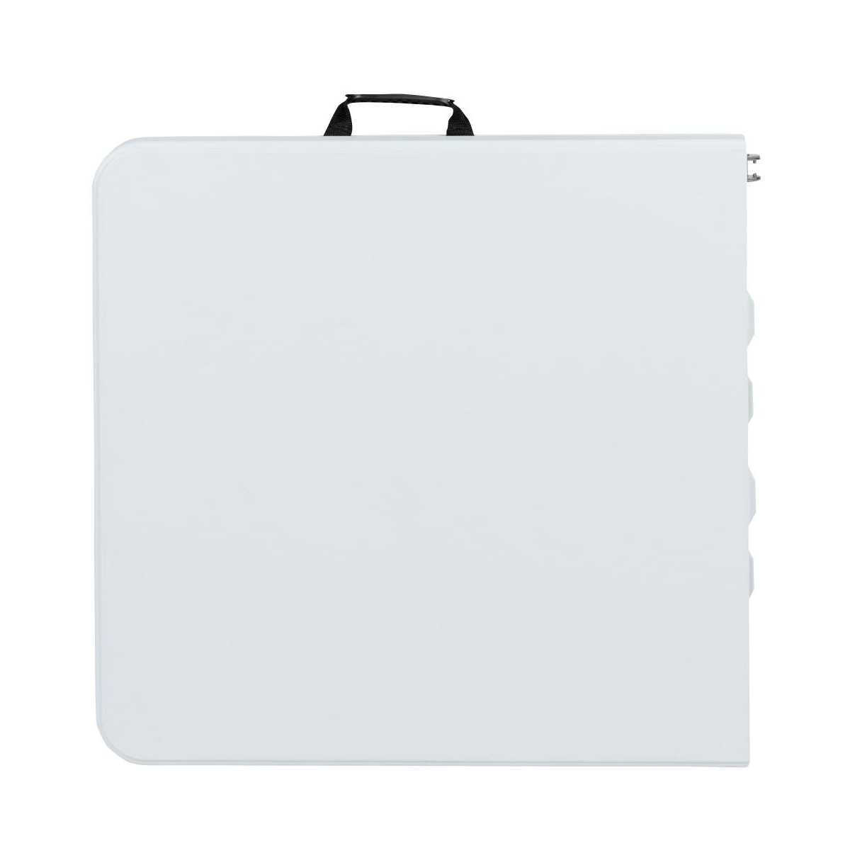 Emma+Oliver Height Adjustable Bi-Fold Plastic Folding Table With Carrying Handle