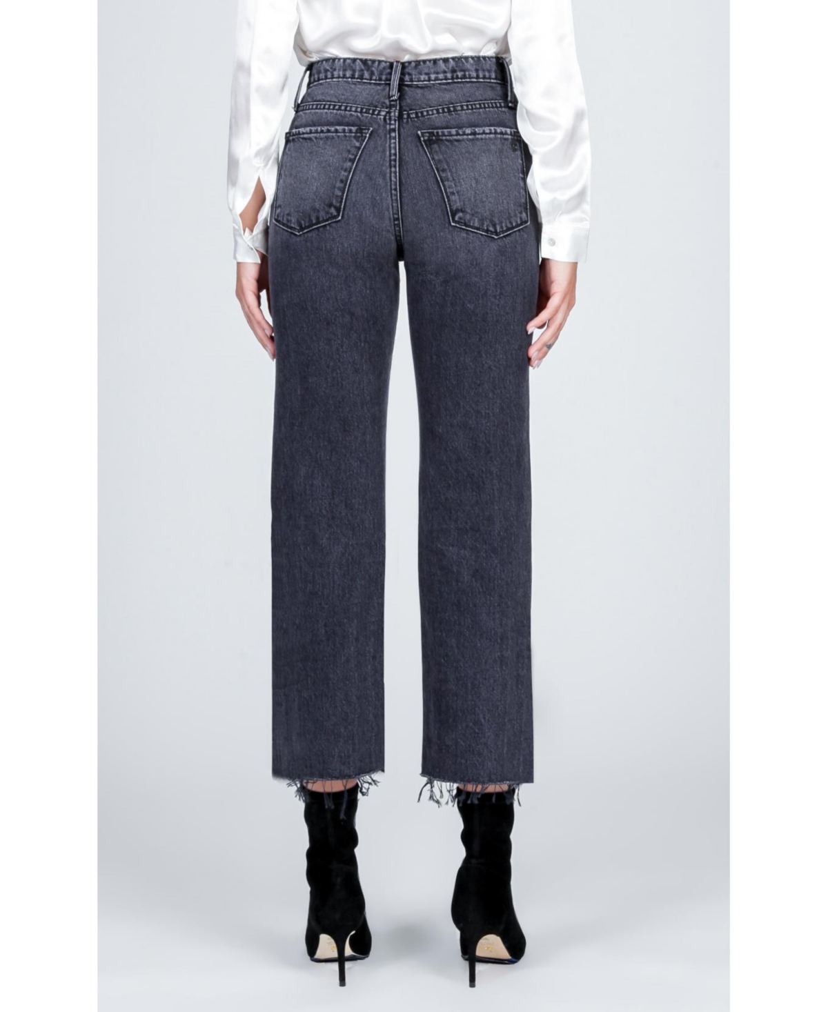 Orchid Denim Women's Parker Vintage Crop Jean - Black