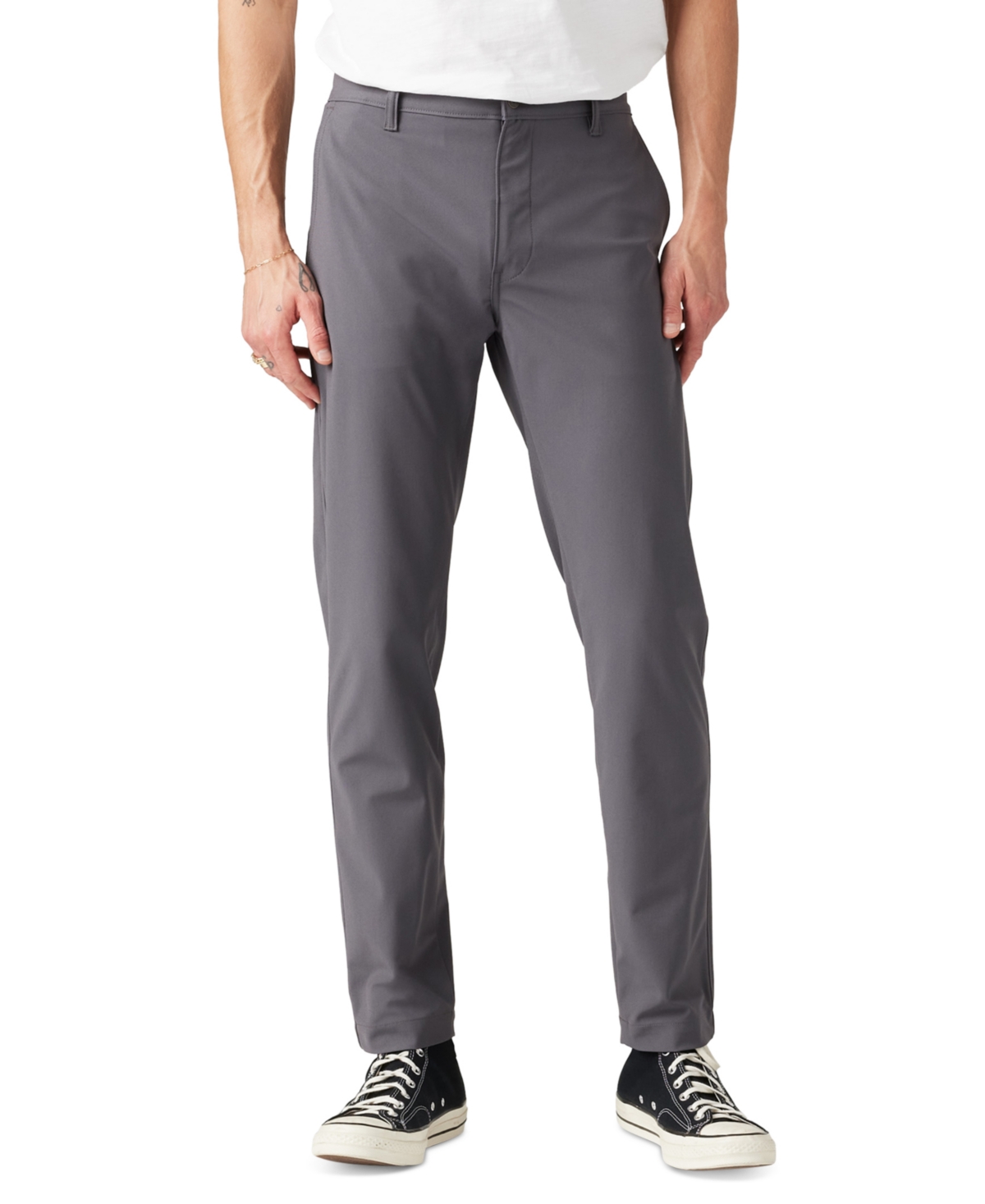 Levi's Men's Xx Standard Tapered Fit Flex-tech Chino Pants In Charred Grey