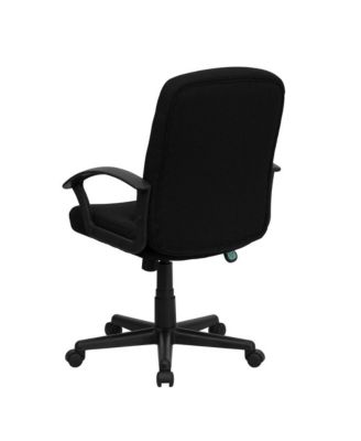 Mid-Back Fabric Executive Swivel Office Chair With Nylon Arms