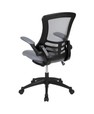 Mid-Back Mesh Swivel Ergonomic Task Office Chair With Flip-Up Arms