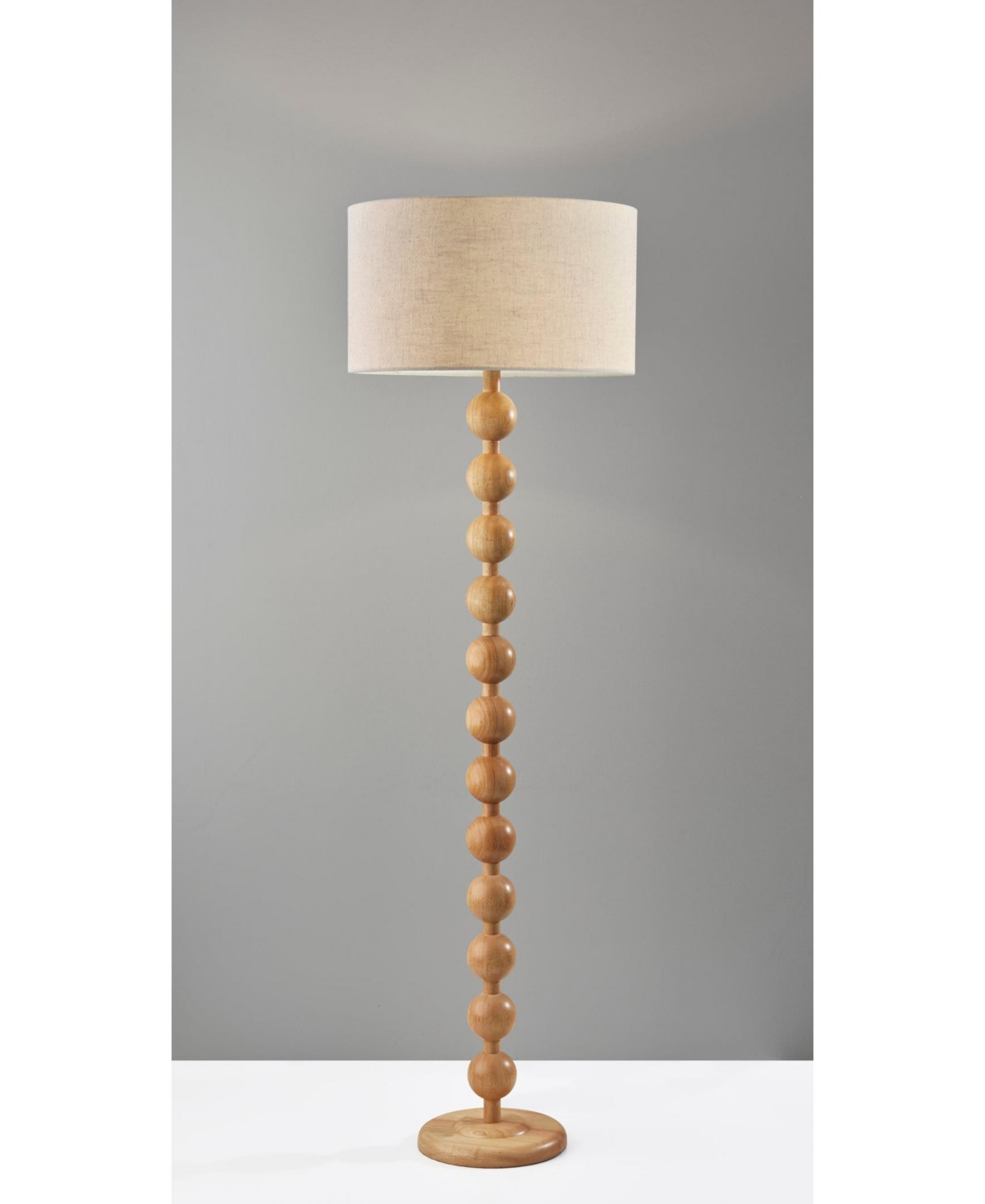 Adesso 62" Wood Orchard Floor Lamp In Natural Wood
